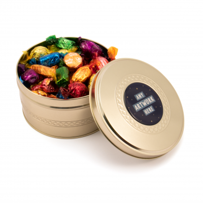 Image of Promotional Quality Street Chocolates In Gold Christmas Gift Tin