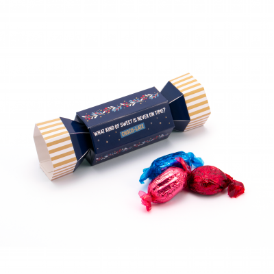 Image of Promotional Eco Christmas Cracker Filled With Quality Street Chocolates