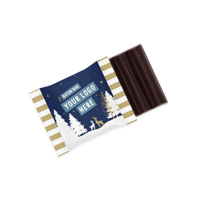Image of Promotional Christmas Vegan Chocolate Bar 3 Baton 15g UK Made