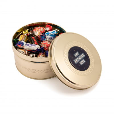 Image of Promotional Chocolate Celebrations In Gold Christmas Gift Tin