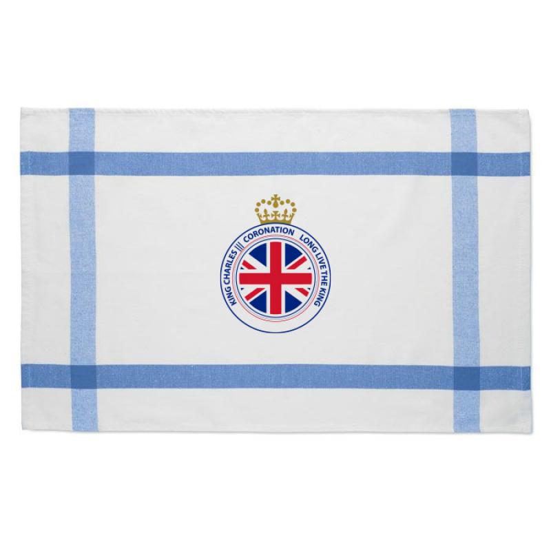 Image of Promotional Coronation Tea Towel Made From Recycled Material