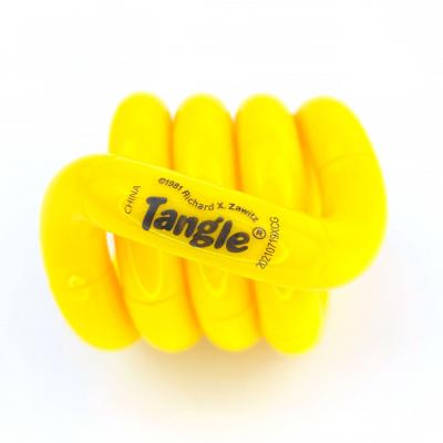 Image of Printed Tangle Fidget Toy Yellow