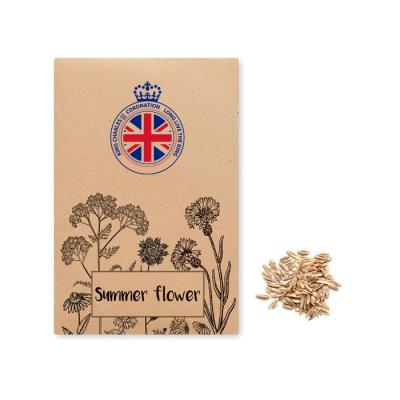 Image of Printed King Charles Coronation Summer Flower Seeds Gift Packet
