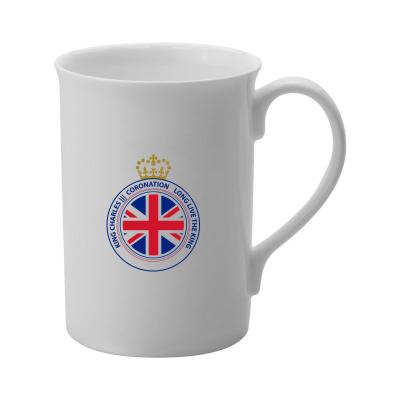Image of Promotional King Charles Coronation Commemorative Mug Porcelain Official Emblem