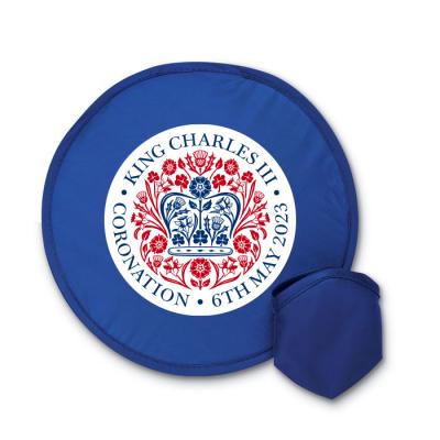 Image of King Charles Coronation Promotional Foldable Frisbee ATRAPA Foldable Frisbee With Pouch