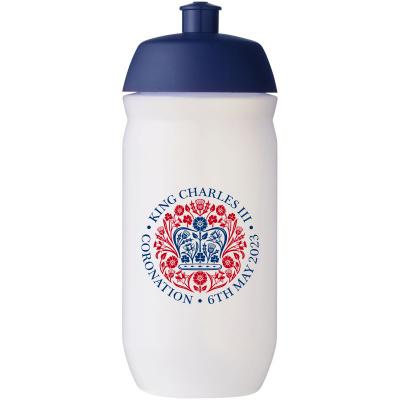 Image of King Charles Coronation Promotional Bottle HydroFlex Clear Sports Bottle 500 Ml UK Made