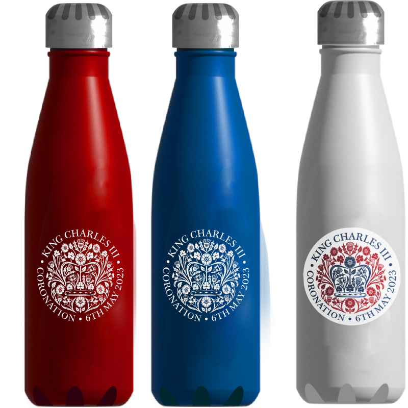 Image of King Charles Coronation Promotional bottles Classic Water Bottle