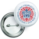 Image of King Coronation Button Badges Pin Badges