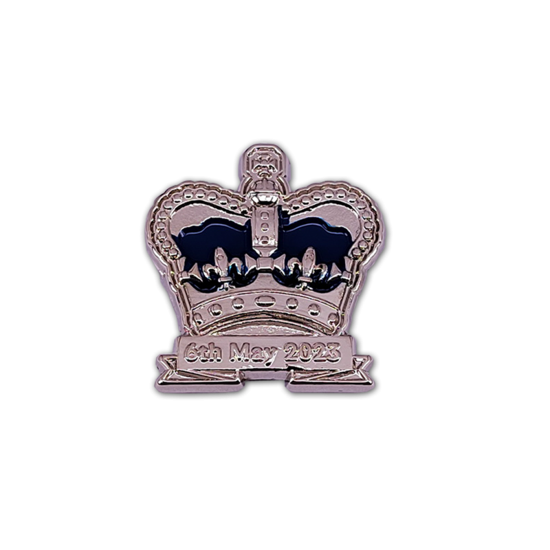 Image of King Charles Coronation Promotional Commemorative Crown Badge