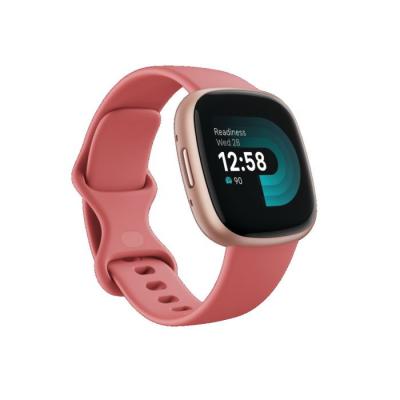 Image of Fitbit Versa 4 Smartwatch Pink Sand Copper Rose