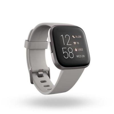 Image of Fitbit Versa 2 Smartwatch Stone Mist Grey Aluminium