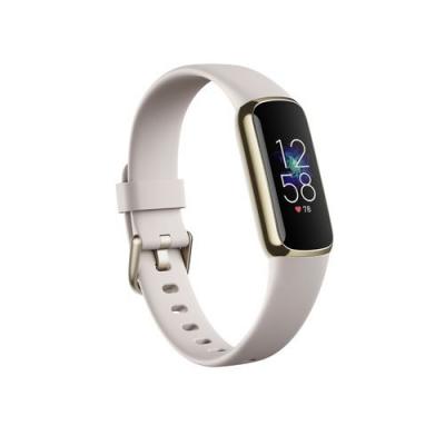 Image of Fitbit Luxe Activity Tracker Lunar White Soft Gold Stainless Steel