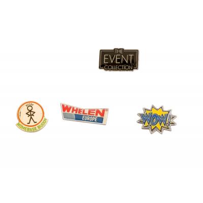 Image of Promotional Soft Enamel Badge - Bespoke shape stamped metal badges