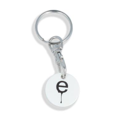 Image of Promotional Eco Trolley Coin Keyring Recycled Made In The UK