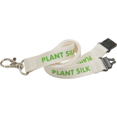 Image of 20mm Plant Silk Lanyard Natural colour