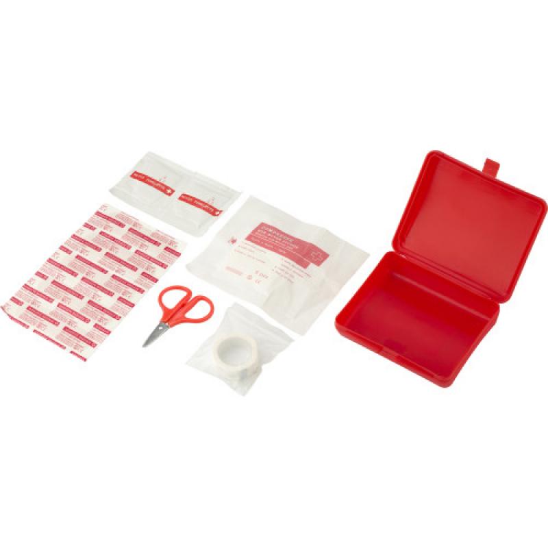 Image of First aid kit in a plastic box 10pc