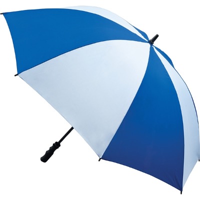 Image of Fibreglass Storm Umbrella - Royal Blue and White