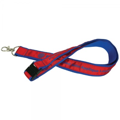 Image of 25mm Woven Satin Applique Lanyard