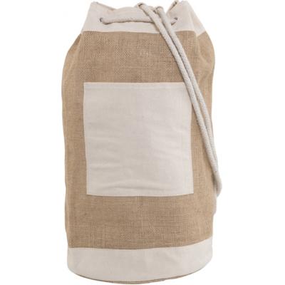 Image of Branded Eco Jute Duffle Bag