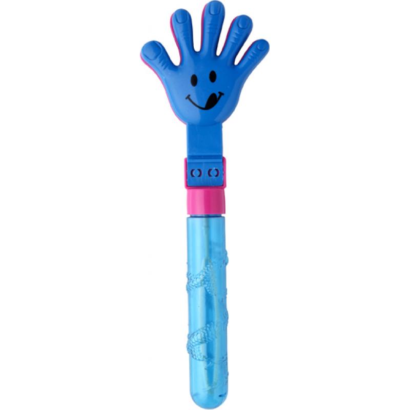 Image of Promotional Plastic bubble blower and hand clapper.
