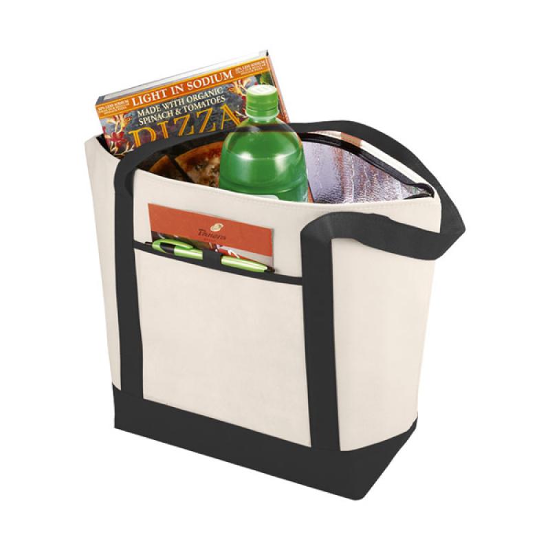 Image of Lighthouse non-woven cooler tote bag