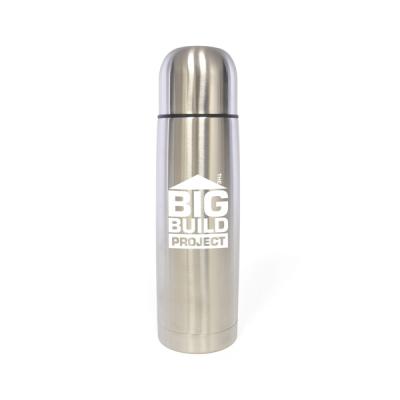 Image of Printed Glen Vacuum Flask. 500ml Double Walled Stainless Steel Flask with Cup
