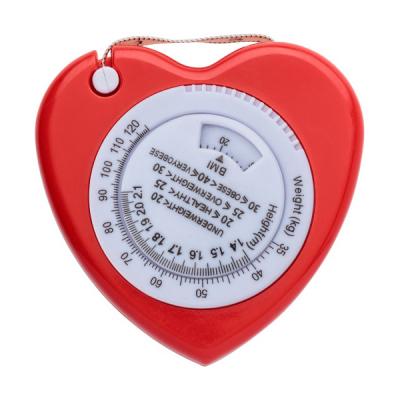 Image of Promotional heart shaped BMI tape measure