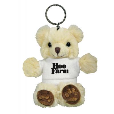 Image of Chester Bear Keyring with White T Shirt