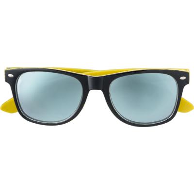 Image of Promotional Retro Sunglasses with Black Frame and Coloured Arms