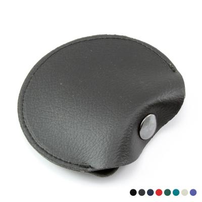 Image of Promotional Coin or Ear Bud Pouch Recycled Leather 