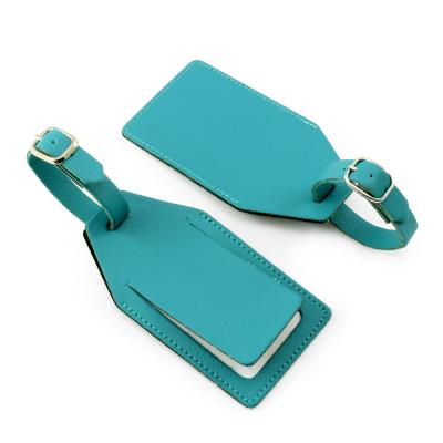 Image of Promotional Luggage Tag Recycled Leather Made In UK