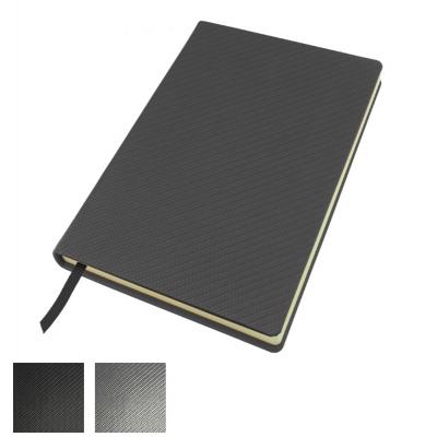 Image of Promotional A5 Notebook With Carbon Fibre Texture Finish Made In The UK