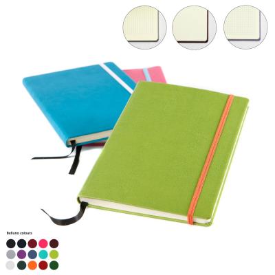 Image of Embossed A5 Notebook Soft Touch Leather Look Made In The UK