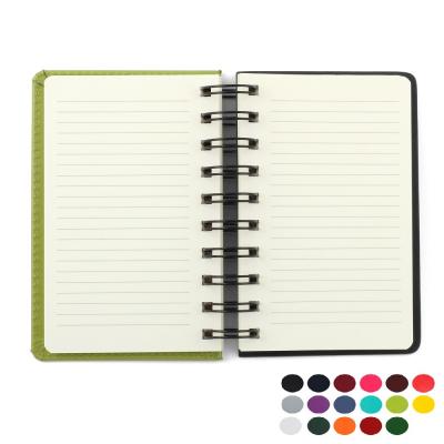 Image of Promotional Notebook A6 Wiro Bound PU Leather Look