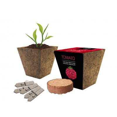 Image of Promotional Eco Plant Pot With Grow Your Own Flower, Veg Or Herb Kit