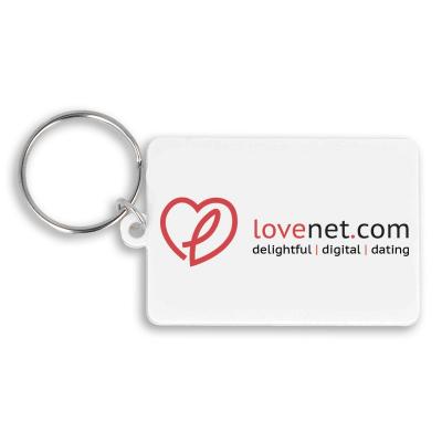 Image of Recycled 55mm Rectangle Keyring