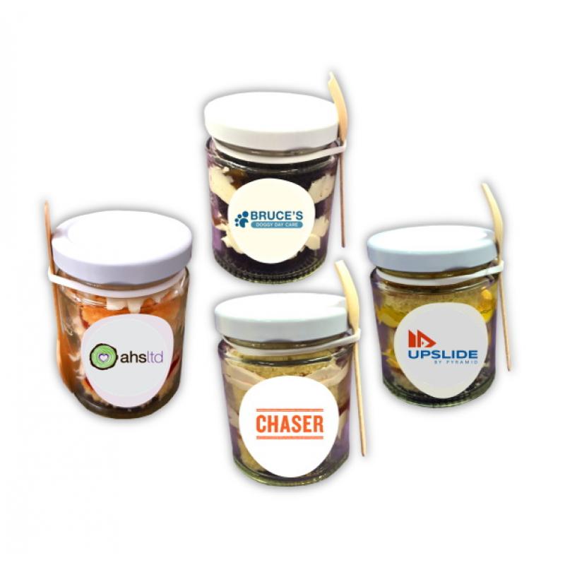 Image of Promotional Cake Jars With Spoon (Mixed Cake Pack)