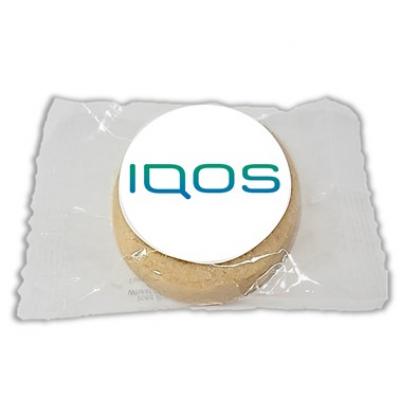 Image of Printed Label Shortbread (5cm, Round) Made in UK