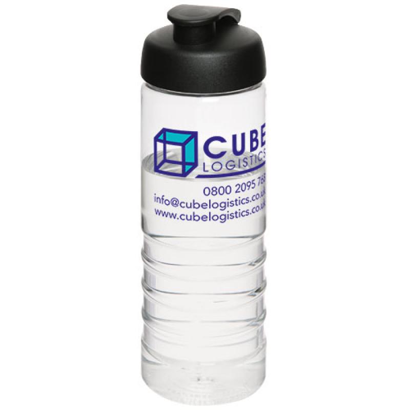 Image of H2O Treble 750 ml flip lid sport bottle