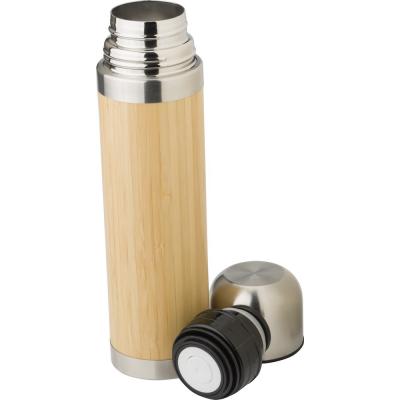 Image of Bamboo thermos bottle