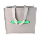 Image of Canvas shopper with woven handles  240 gr/m2