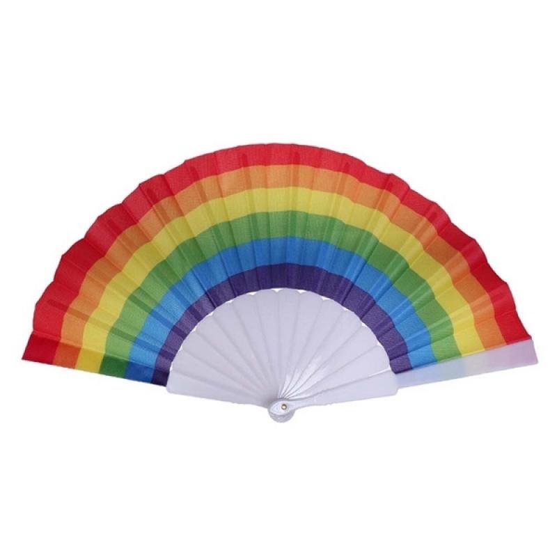 Image of Rainbow Hand Fan 