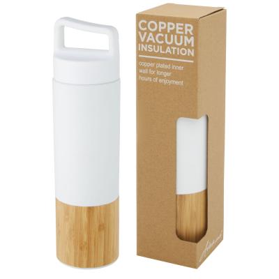 Image of Torne 540 ml copper vacuum insulated stainless steel bottle with bamboo outer wall