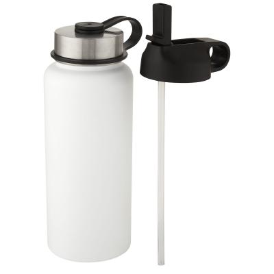Image of Supra 1 L copper vacuum insulated sport bottle with 2 lids