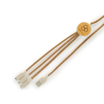 Image of 3 in 1 Cork Charging Cable ( 1.2M Long )
