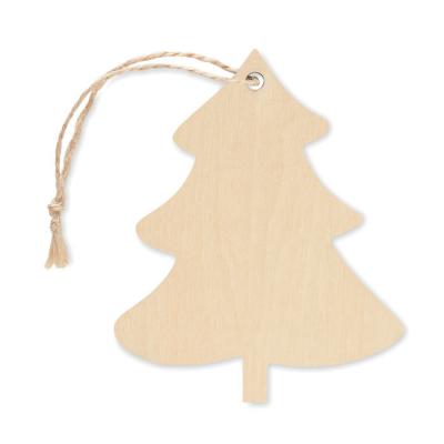 Image of Kiva Wood Christmas Ornament Tree