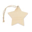 Image of KAZARI Christmas Wooden Hanging Star Ornament