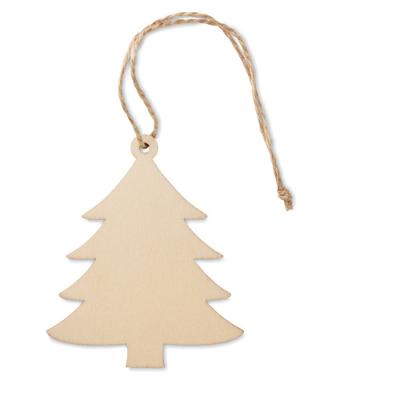 Image of ARBY Wooden Christmas Tree Hanging Decoration