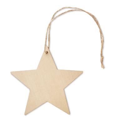 Image of Esty Wooden MDF Star Shaped Christmas Hanger