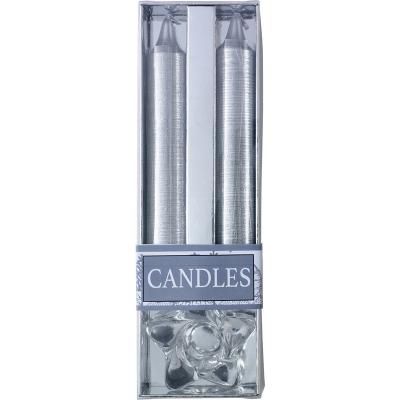 Image of Christmas Candle Set with Glass Holder